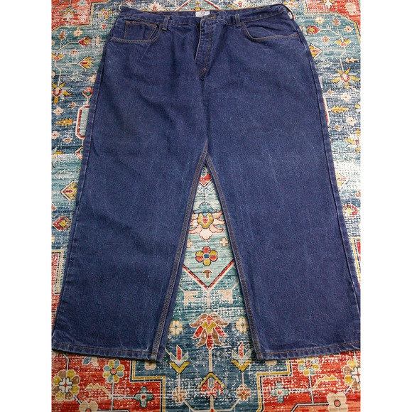 Tyndale FR Jeans Men's 44x29 (Tag 46x30) Dark Wide Leg FRMC 23CAL CAT2 NFPA2112 - Picture 1 of 12